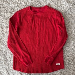 GAP Vibrant Red Crew Neck Top